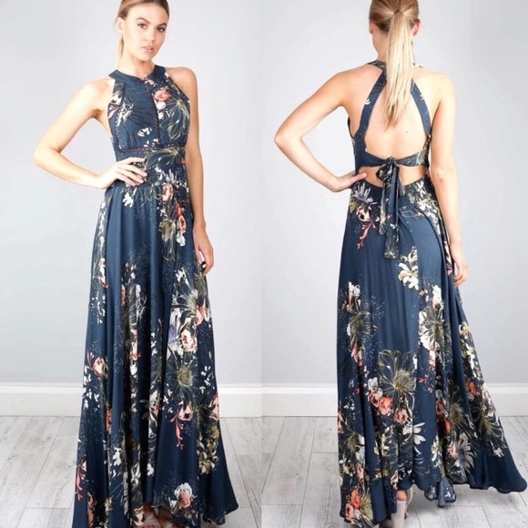 Gorgeous Open Back Maxi Dress - Picture 1 of 5